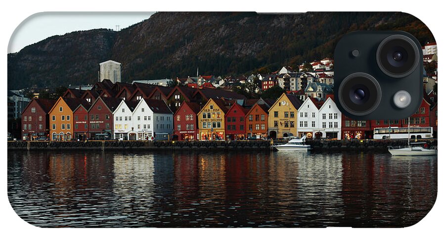 Tranquility iPhone Case featuring the photograph Bryggen by Alexander Kuzmin Photography
