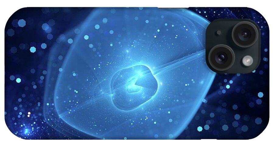Star iPhone Case featuring the photograph Bubble Shaped Force Field In Space by Sakkmesterke/science Photo Library
