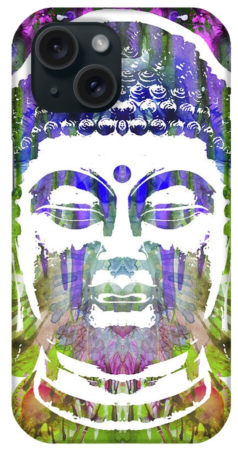 Buddha iPhone Case featuring the mixed media Buddha by Dean Russo