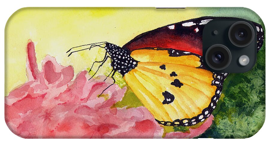 Butterfly iPhone Case featuring the painting Butterfly 190219 by Sam Sidders