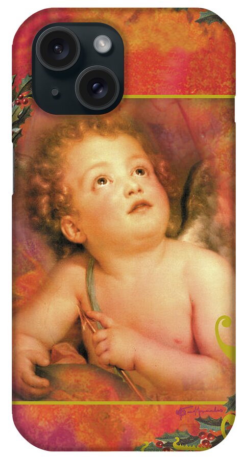Cupid iPhone Case featuring the painting Cach06 by Maria Trad
