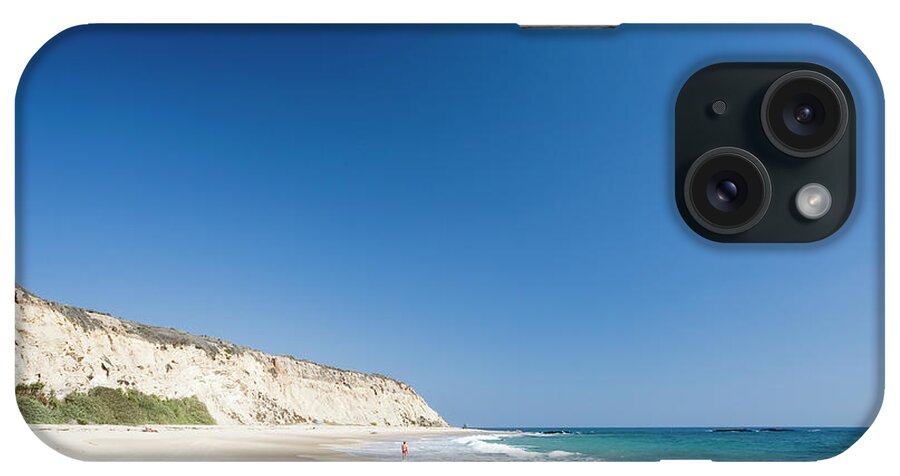 Water's Edge iPhone Case featuring the photograph Californian Beach And Pacific Ocean by Stevegeer