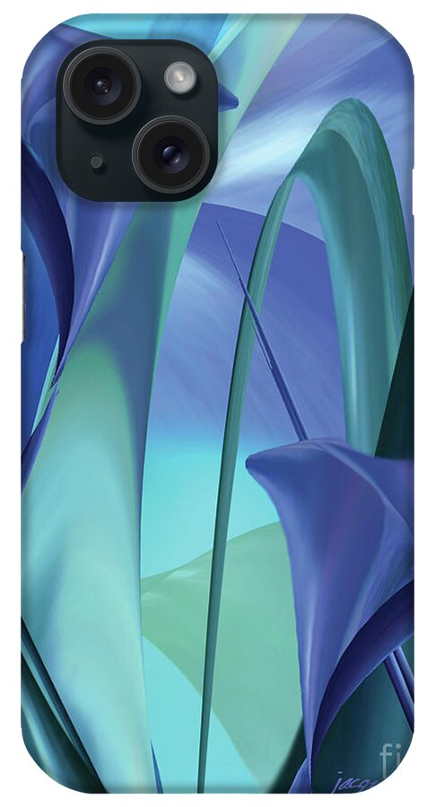 Flowers iPhone Case featuring the digital art Calla Lilies by Jacqueline Shuler