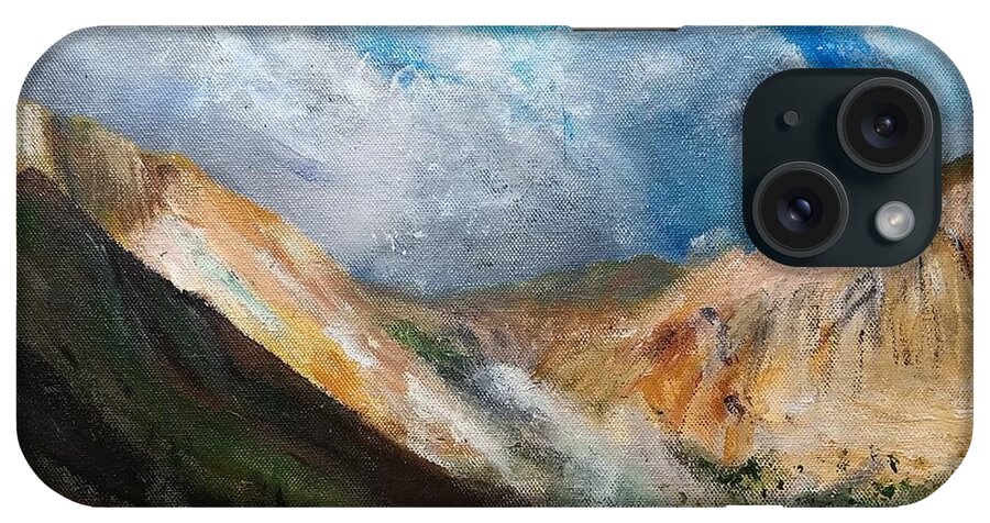 Plein Air iPhone Case featuring the painting Calm Before the Storm by Kevin Daly