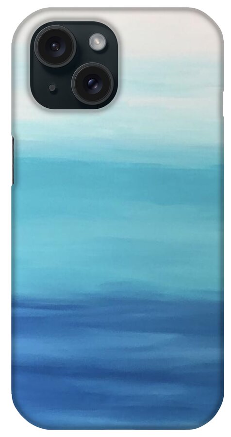 Abstract iPhone Case featuring the painting Calm by Sarah Warman