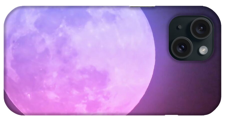 Arizona Skies iPhone Case featuring the photograph Cancer Super Wolf Blood Moon Near Eclipse by Judy Kennedy
