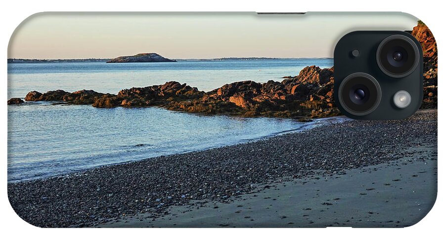 Nahant iPhone Case featuring the photograph Canoe Beach Nahant MA Lodge Park Egg Rock Sunset by Toby McGuire