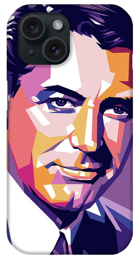 Cary Grant iPhone Case featuring the digital art Cary Grant by Movie World Posters