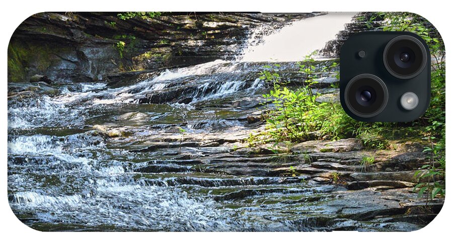 Tennessee iPhone Case featuring the photograph Cascades At Stinging Fork Falls by Phil Perkins