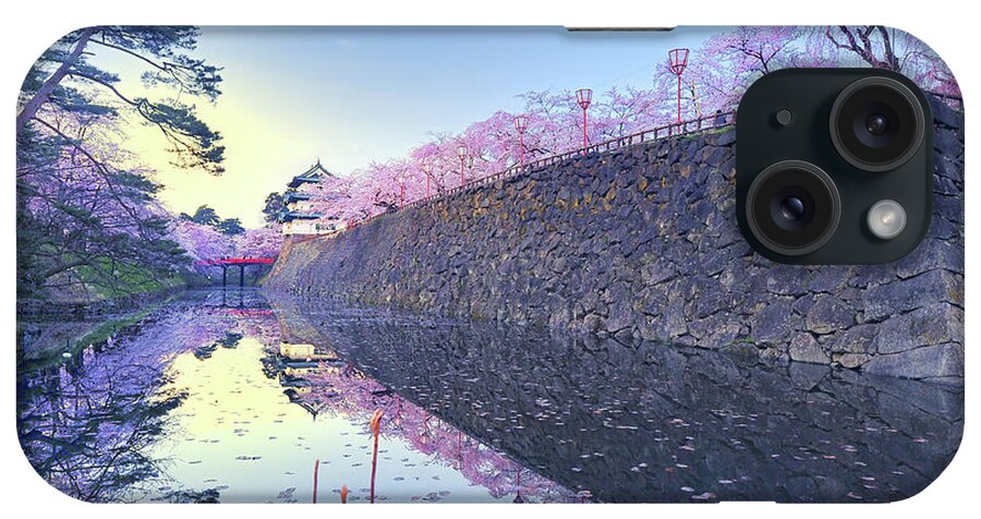 Aomori Prefecture iPhone Case featuring the photograph Castle In Spring by Photo By Glenn Waters In Japan