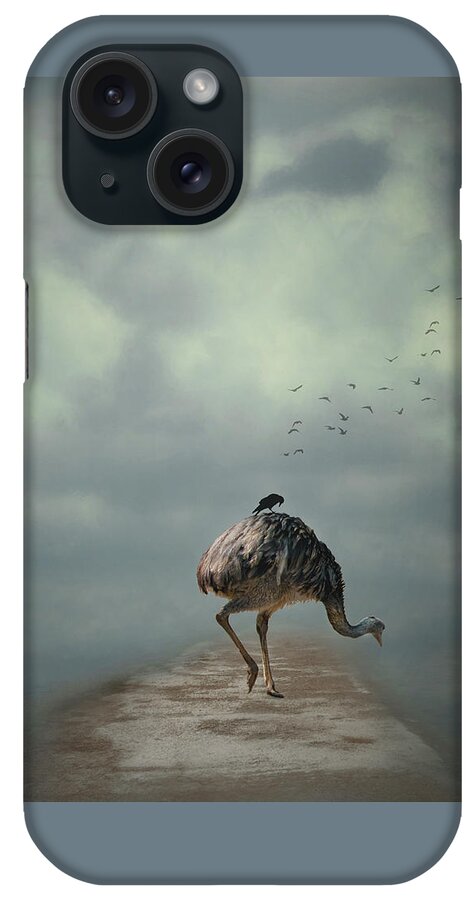Emu iPhone Case featuring the photograph Catching a Ride by Rebecca Cozart