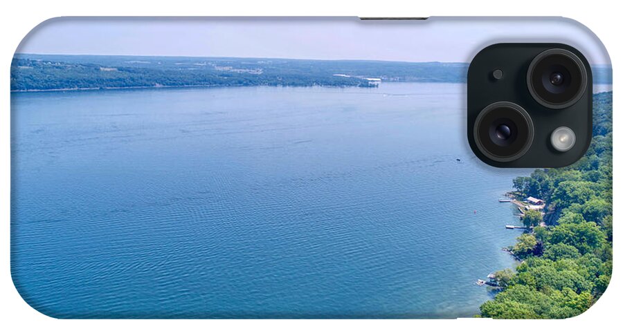 Finger Lakes iPhone Case featuring the photograph Cayuga From Above by Anthony Giammarino