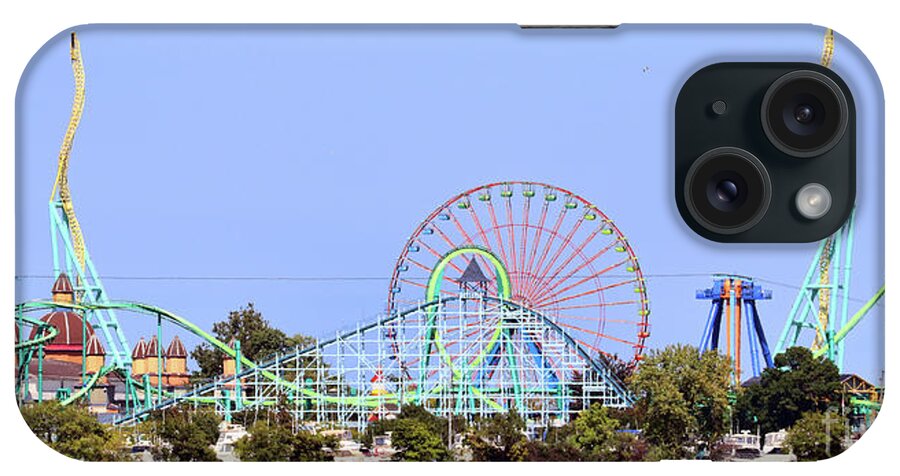 Cedar Point iPhone Case featuring the photograph Cedar Point Wicked Twister 0465 by Jack Schultz