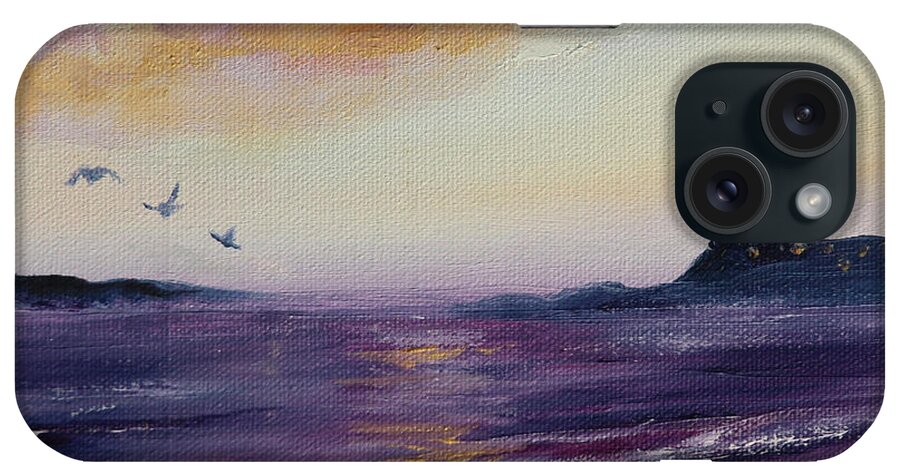 Celest iPhone Case featuring the painting Celest by Emily Louise Heard