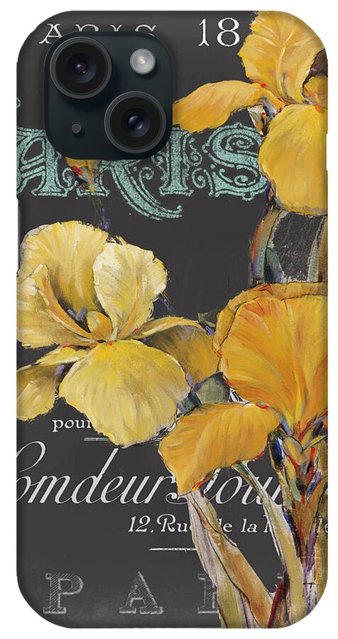 Travel iPhone Case featuring the painting Chalkboard Paris Iv by Studio W