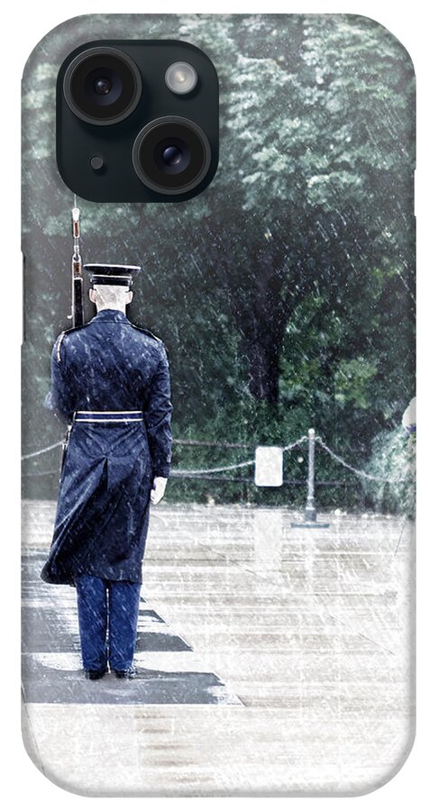 Guard iPhone Case featuring the mixed media Changing of the Guards by Sherry Hallemeier