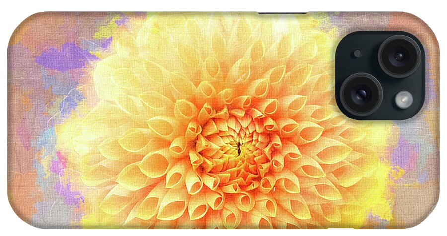 Mona Stut iPhone Case featuring the digital art Cheery Dahlia Beauty by Mona Stut