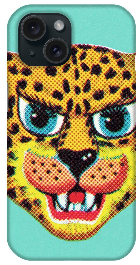 Animal iPhone Case featuring the drawing Cheetah by CSA Images