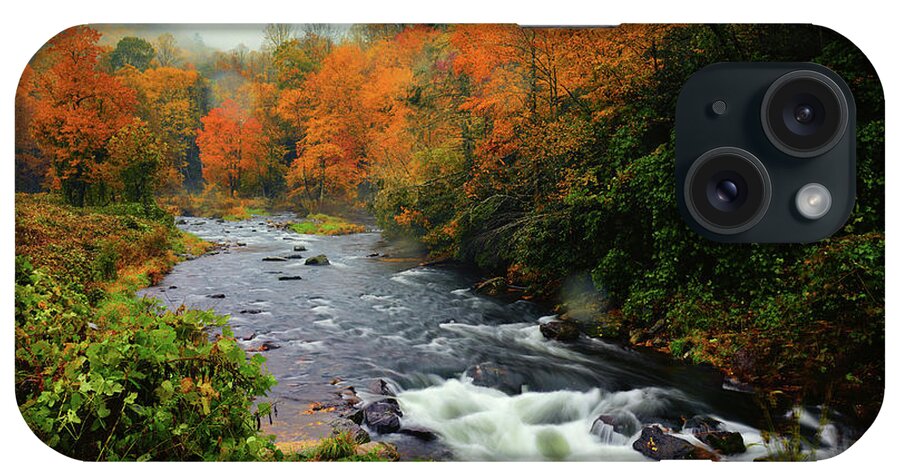 Great Smoky Mountains National Park iPhone Case featuring the photograph Cherokee Autumn by Greg Norrell