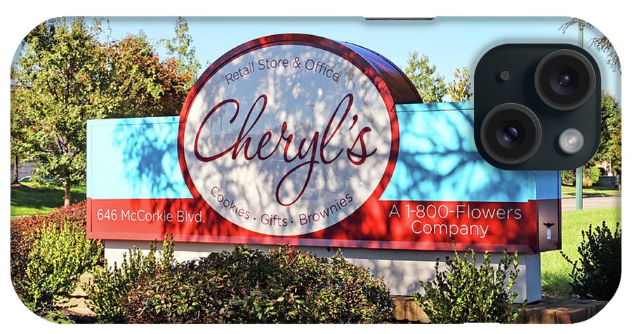 Cheryl's Cookies iPhone Case featuring the photograph Cheryls Cookies Sign 4758 by Jack Schultz