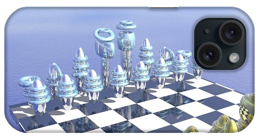 Chess iPhone Case featuring the digital art Chess Set by Bernie Sirelson