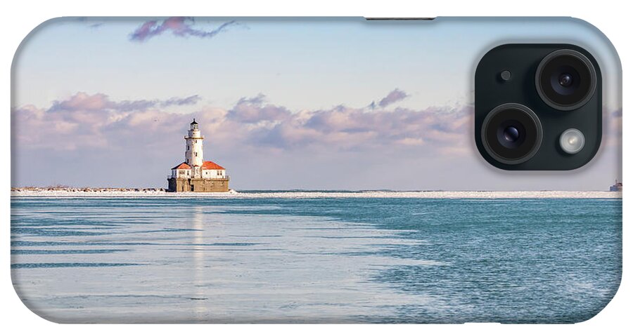 Chicago iPhone Case featuring the photograph Chicago Harbor Light Landscape by Framing Places