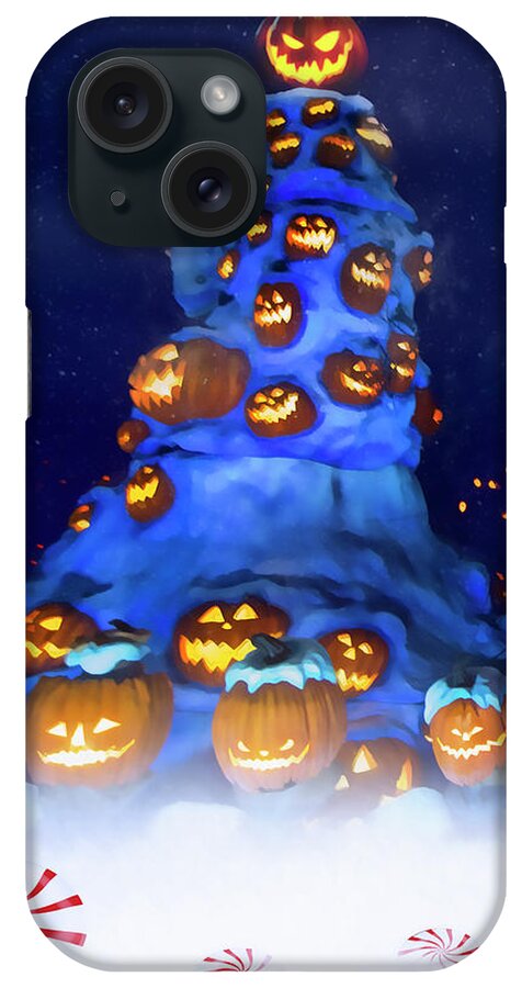 Magic Kingdom iPhone Case featuring the photograph Christmas Pumpkins by Mark Andrew Thomas