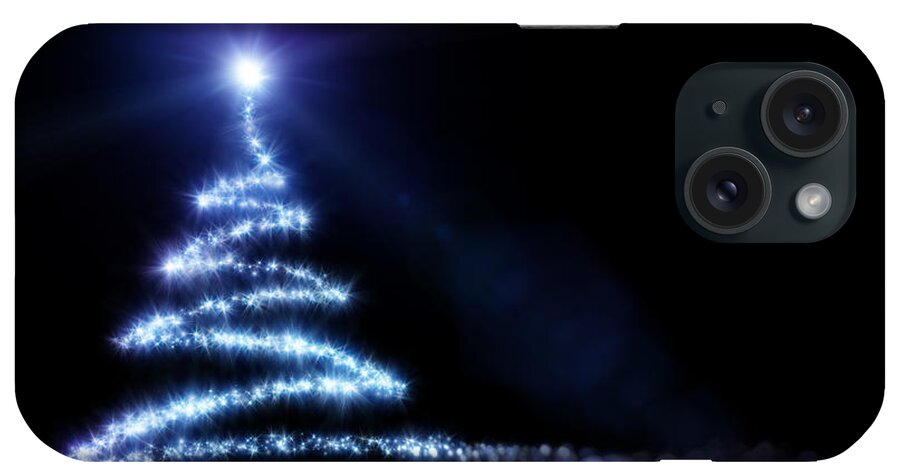 Particle iPhone Case featuring the digital art Christmas Tree by Da-kuk