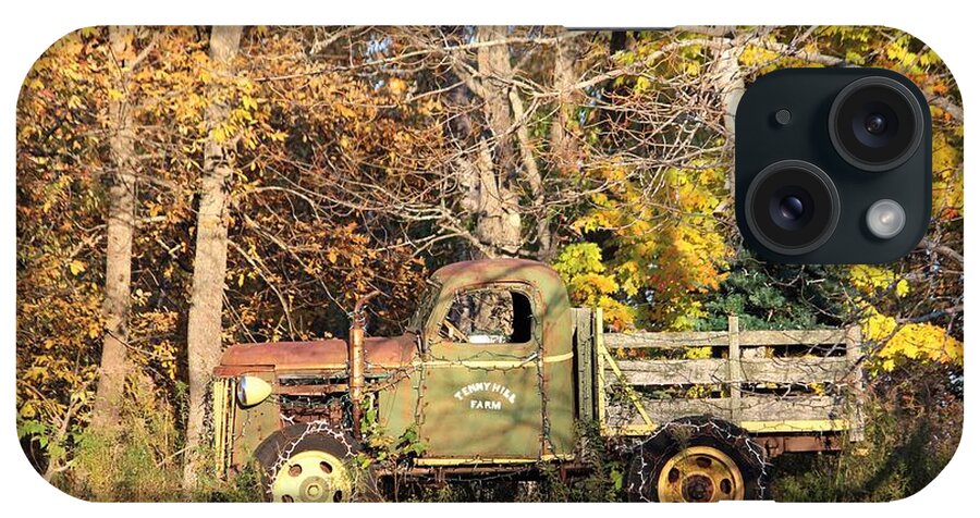 Autumn iPhone Case featuring the photograph Christmas Truck by Jewels Hamrick