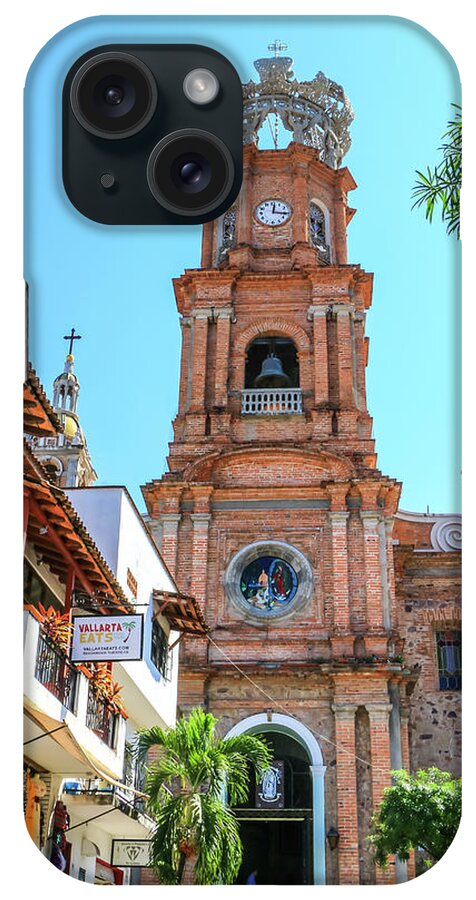 Bahia De Banderas iPhone Case featuring the photograph Church of Our Lady of Guadalupe, Puerto Vallarta by Dawn Richards
