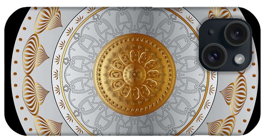 Mandala iPhone Case featuring the digital art Circumplexical No 3496 by Alan Bennington