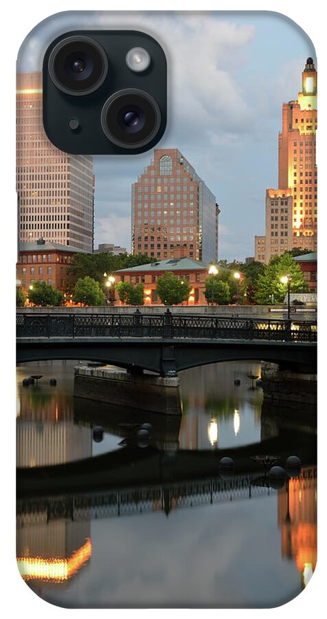 Downtown District iPhone Case featuring the photograph Cityscape Of Providence by Aimintang