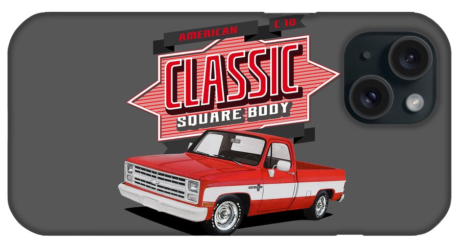 Classic iPhone Case featuring the mixed media Classic Square Body by Paul Kuras