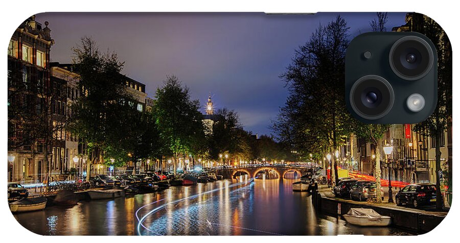 Amsterdam iPhone Case featuring the photograph Clouds over the Canals by Raf Winterpacht