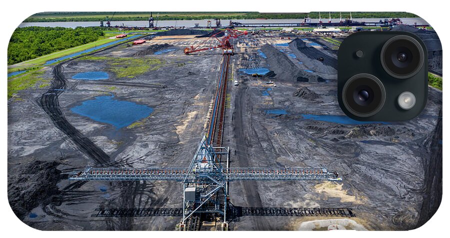 Davant iPhone Case featuring the photograph Coal And Coke Shipping Terminal by Jim West/science Photo Library