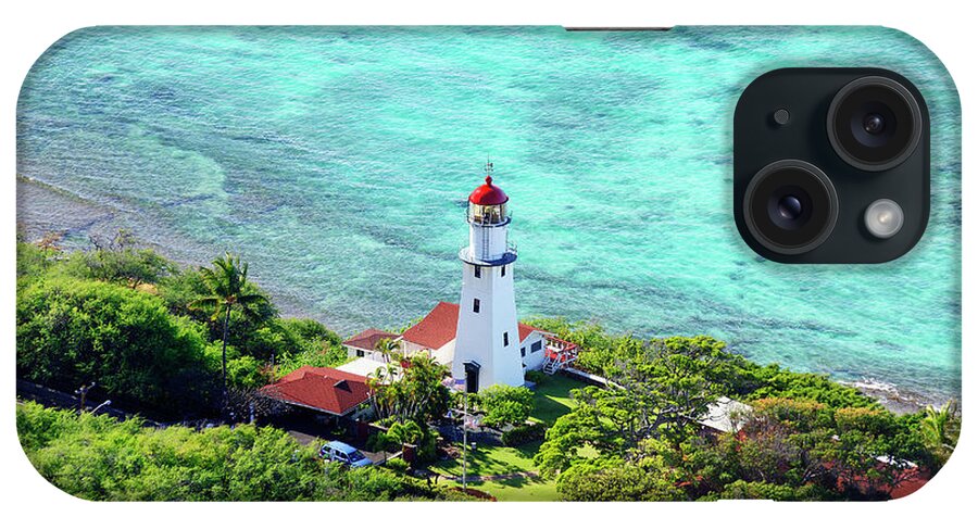 Estock iPhone Case featuring the digital art Coast With Lighthouse by Luca Da Ros