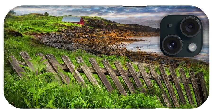 Barn iPhone Case featuring the photograph Coastal Fences by Debra and Dave Vanderlaan