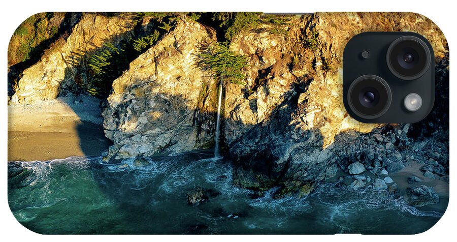Steve Bunch iPhone Case featuring the photograph Coastal McWay Falls in Big Sur California by Steve Bunch