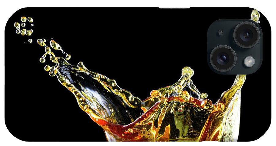Alcohol iPhone Case featuring the photograph Cocktail With Big Splash In A Tumbler by Chris Stein