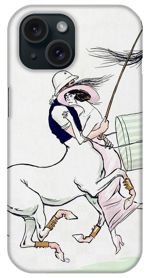 Coco Chanel And Arthur Capel, 1913 iPhone Case by Science Source - Pixels