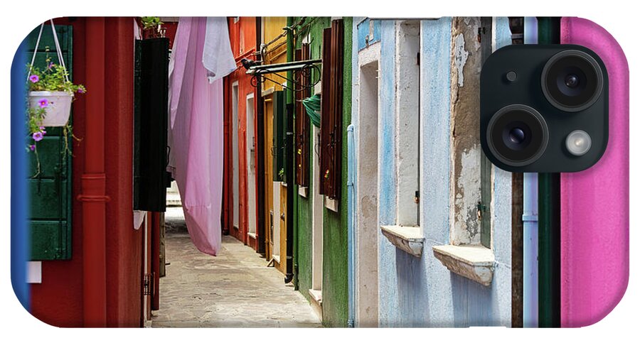 Burano Italy iPhone Case featuring the photograph Colors of Burano Italy #2 by Melanie Alexandra Price