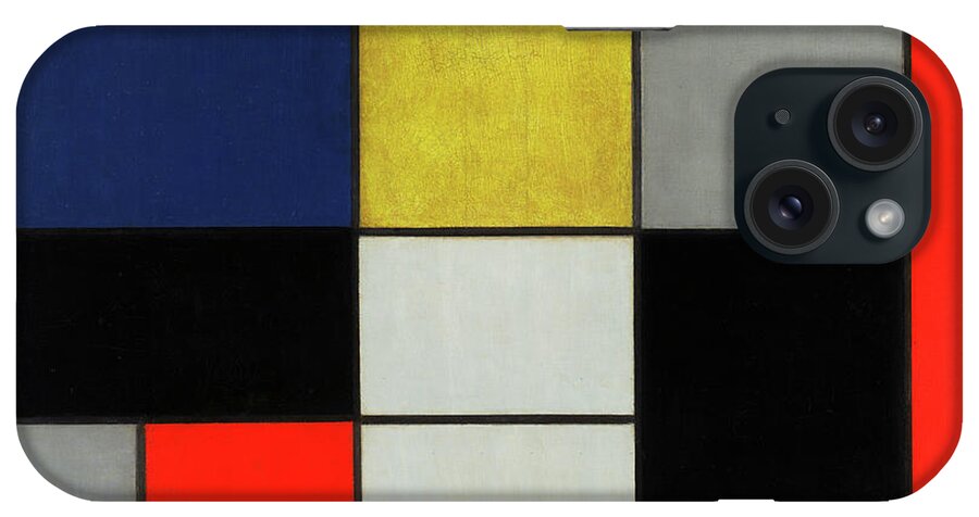 Piet Mondrian iPhone Case featuring the painting Composition, 1919-1920 by Piet Mondrian