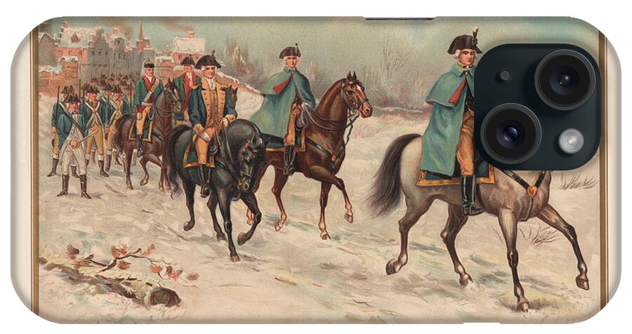 General iPhone Case featuring the painting Continental Rhode Island Infantry 1782-1796 by Arthur Wagner