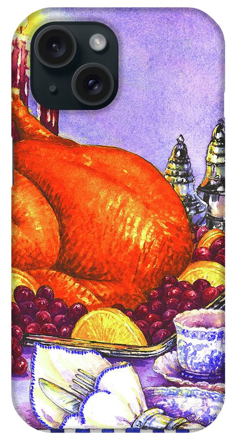 Cooking-entrees iPhone Case featuring the painting Cooking-entrees by Sher Sester