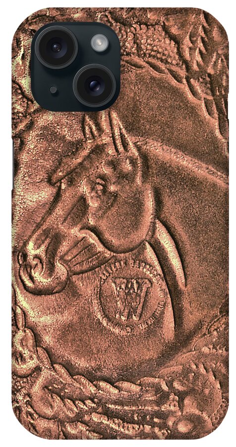 Art iPhone Case featuring the photograph Copper Colt Leather by JAMART Photography