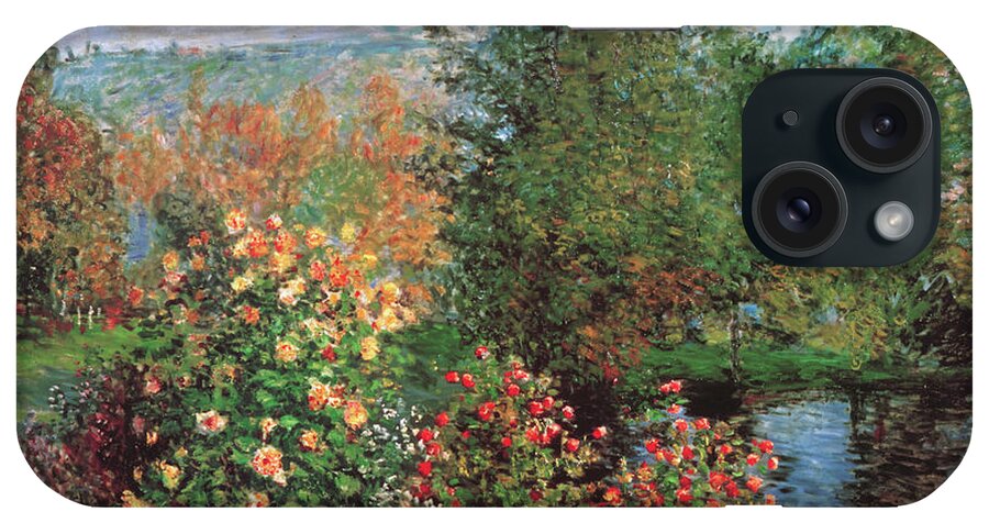 Corner Of The Garden At Montgeron iPhone Case featuring the painting Corner Of The Garden At Montgeron by Masters Collection