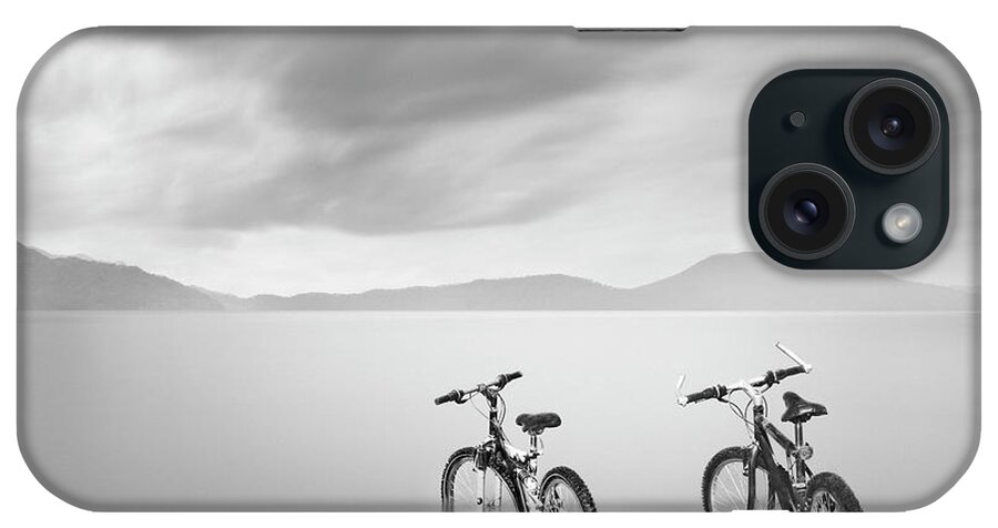 Bike In The Fog iPhone Case featuring the photograph Couple by Moises Levy