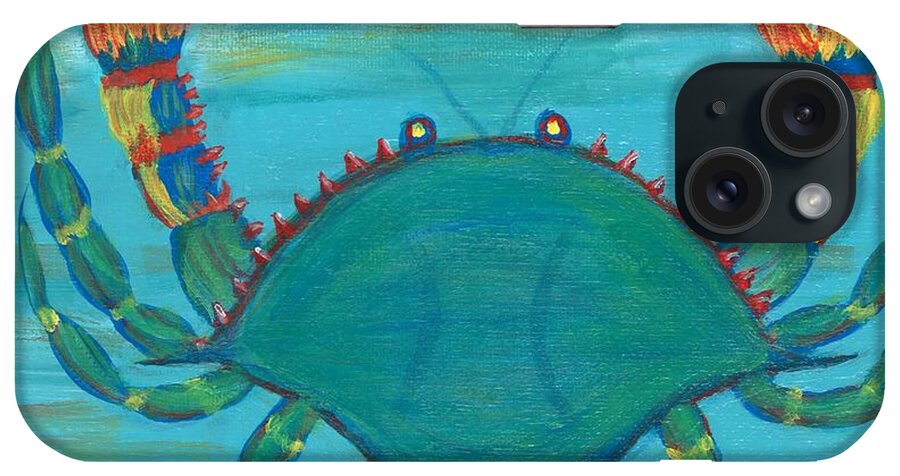 Crab iPhone Case featuring the painting Crab II by Elizabeth Mauldin
