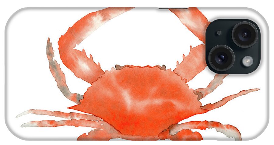 Crab iPhone Case featuring the painting Crab by Lucille Price