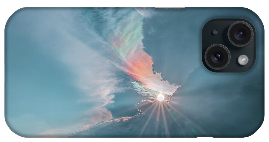 Clouds iPhone Case featuring the photograph Crazy Luminescence by Laura Hedien